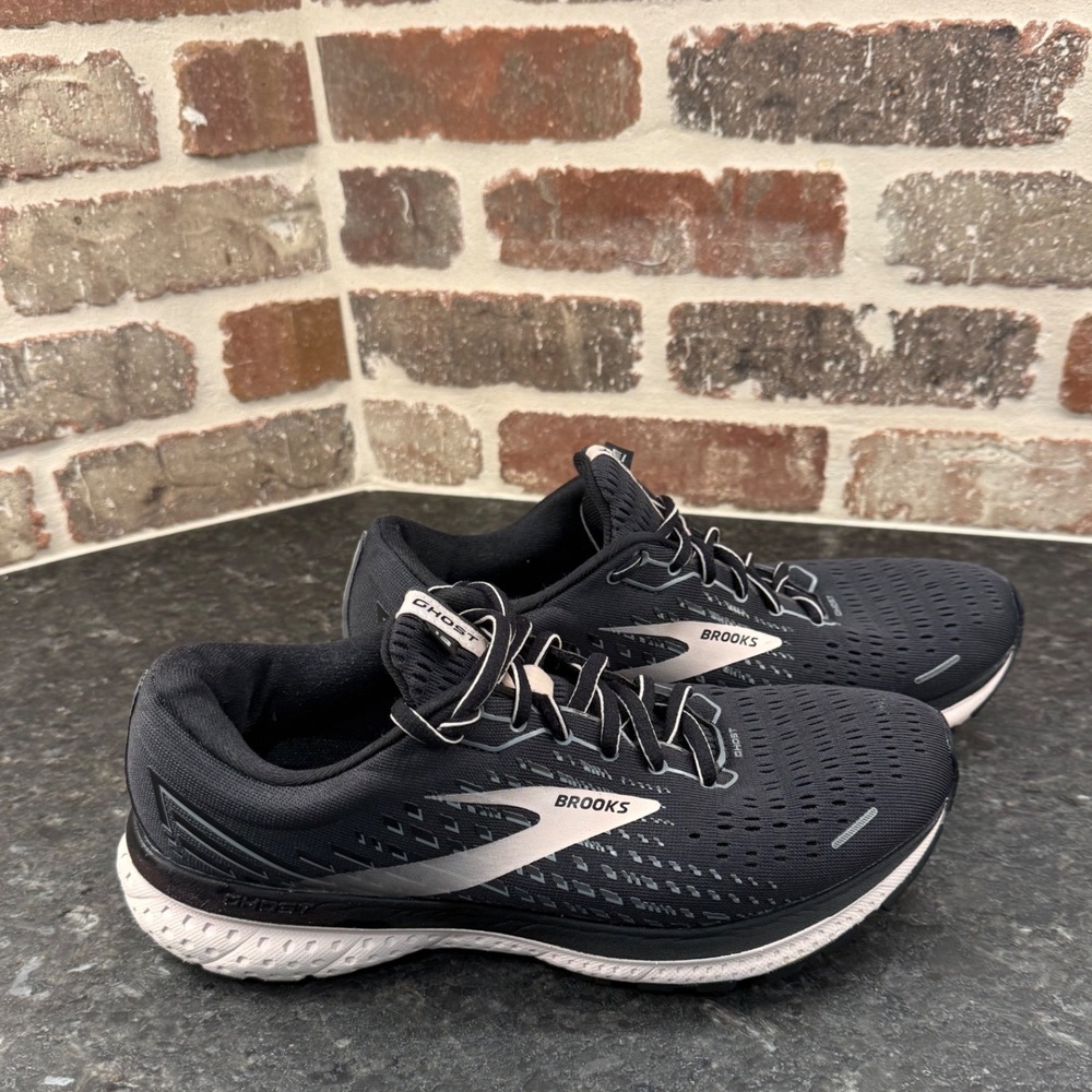 Brooks Ghost 13 Womens 9 Wide Running Shoes Black Pearl 1203381D062